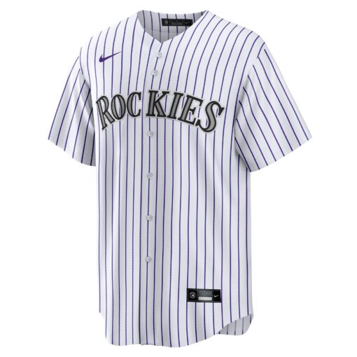 Men's Colorado Rockies White #1 Dad Home Jersey - Image 2