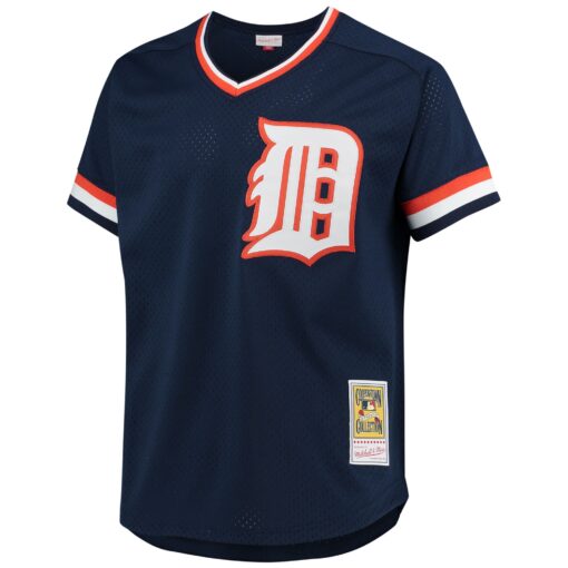 Men's Detroit Tigers Alan Trammell Mitchell & Ness Navy 1984 Copperstown Collection Mesh Batting Practice Jersey - Image 2