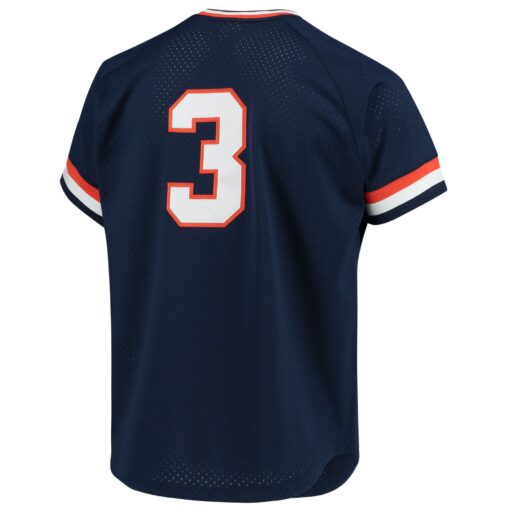 Men's Detroit Tigers Alan Trammell Mitchell & Ness Navy 1984 Copperstown Collection Mesh Batting Practice Jersey - Image 3