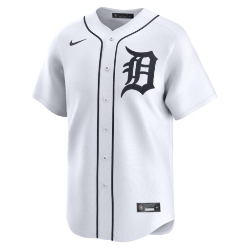 Men's Detroit Tigers Jake Rogers White Home Limited Player Jersey - Image 2
