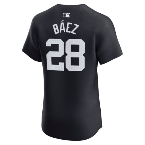 Men's Detroit Tigers Javier Baez Navy Alternate Elite Player Jersey - Image 3