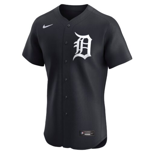 Men's Detroit Tigers Javier Baez Navy Alternate Elite Player Jersey - Image 2