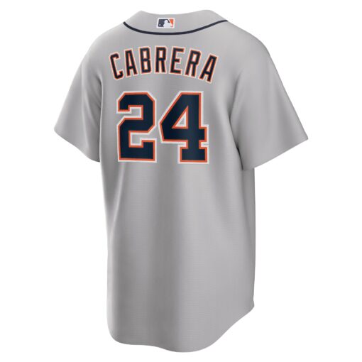 Men's Detroit Tigers Miguel Cabrera Gray Road Player Name Jersey - Image 3