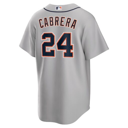 Men's Detroit Tigers Miguel Cabrera Gray Road Player Name Jersey - Image 3