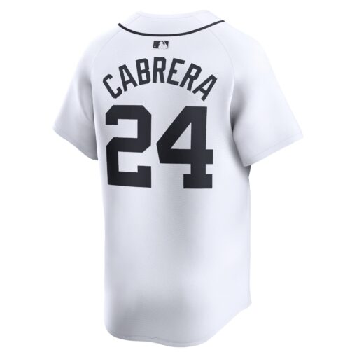 Men's Detroit Tigers Miguel Cabrera White Home Limited Player Jersey - Image 3
