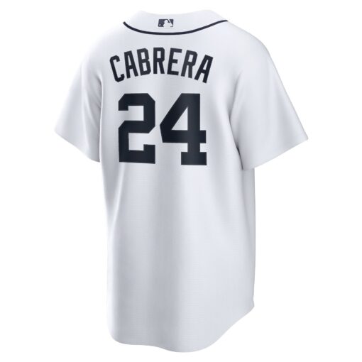 Men's Detroit Tigers Miguel Cabrera White Home Player Name Jersey - Image 3