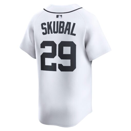 Men's Detroit Tigers Tarik Skubal White Home Limited Player Jersey - Image 3