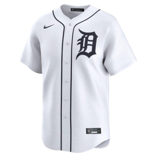 Men's Detroit Tigers Tarik Skubal White Home Limited Player Jersey - Image 2