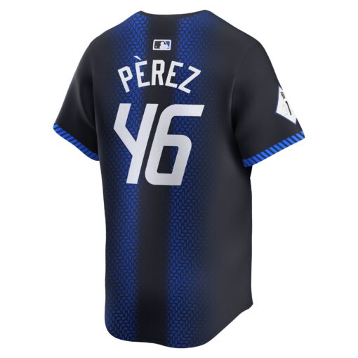 Men's Detroit Tigers Wenceel Perez Navy 2024 City Connect Limited Jersey - Image 3