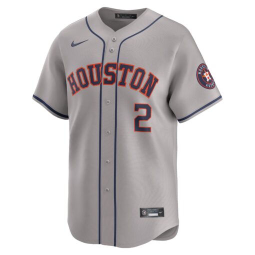Men's Houston Astros Alex Bregman Gray Away Limited Player Jersey - Image 2