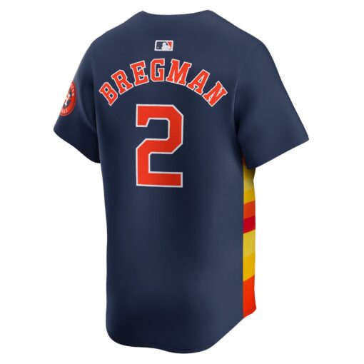 Men's Houston Astros Alex Bregman Navy Alternate Limited Player Jersey - Image 2