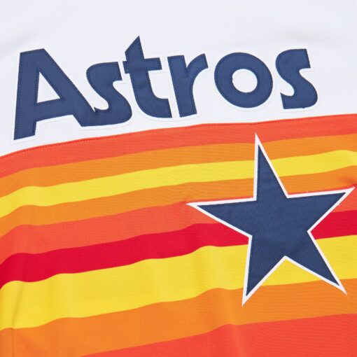 Men's Houston Astros Craig Biggio Mitchell & Ness White 2004 Cooperstown Collection Throwback Jersey - Image 4