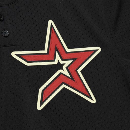 Men's Houston Astros Jeff Bagwell Mitchell & Ness Black Cooperstown Collection Mesh Batting Practice Jersey - Image 6