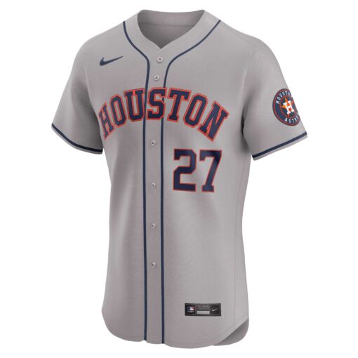 Men's Houston Astros Jose Altuve Gray Road Elite Player Jersey - Image 2