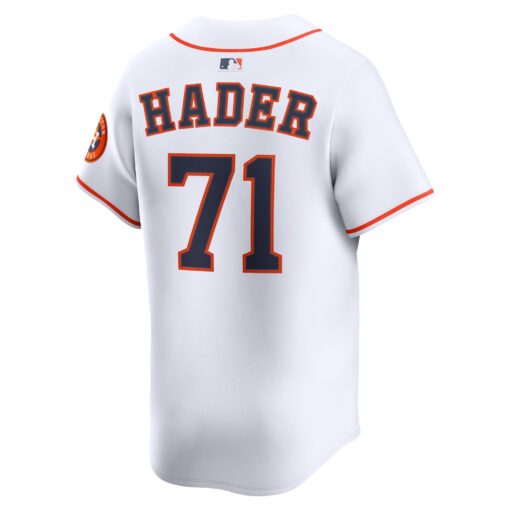 Men's Houston Astros Josh Hader White Alternate Limited Player Jersey - Image 3