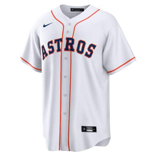 Men's Houston Astros Justin Verlander White Home Player Name Jersey - Image 2