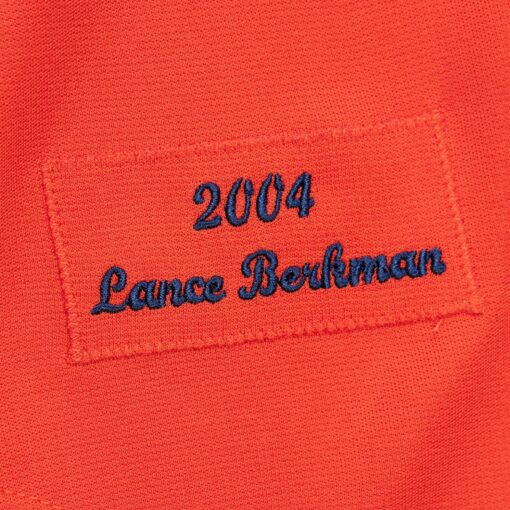 Men's Houston Astros Lance Berkman Mitchell & Ness White 2004 Cooperstown Collection Throwback Jersey - Image 5