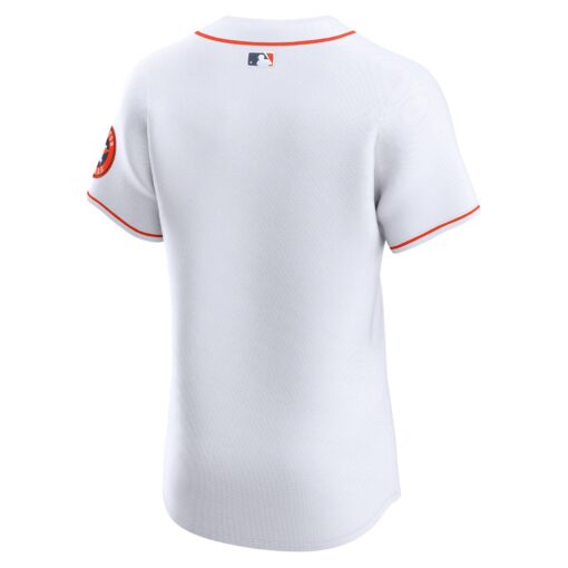 Men's Houston Astros White Home Vapor Premier Elite Patch Jersey - Image 3