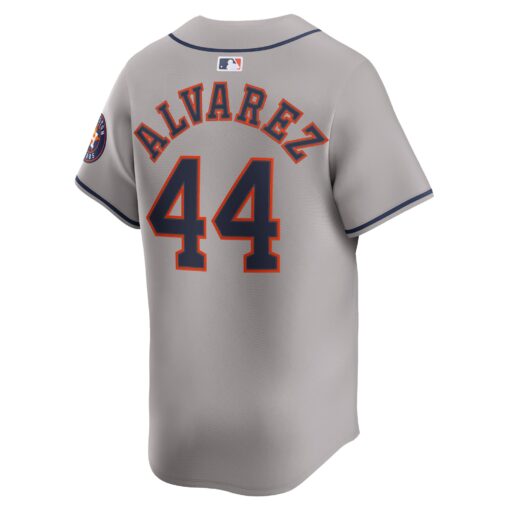 Men's Houston Astros Yordan Alvarez Gray Road Limited Player Jersey - Image 3