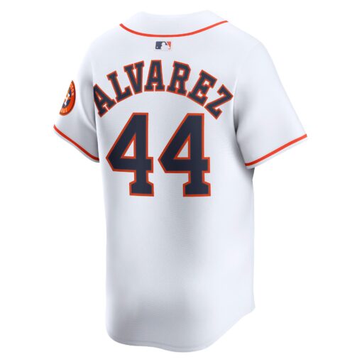 Men's Houston Astros Yordan Alvarez White Home Limited Player Jersey - Image 3