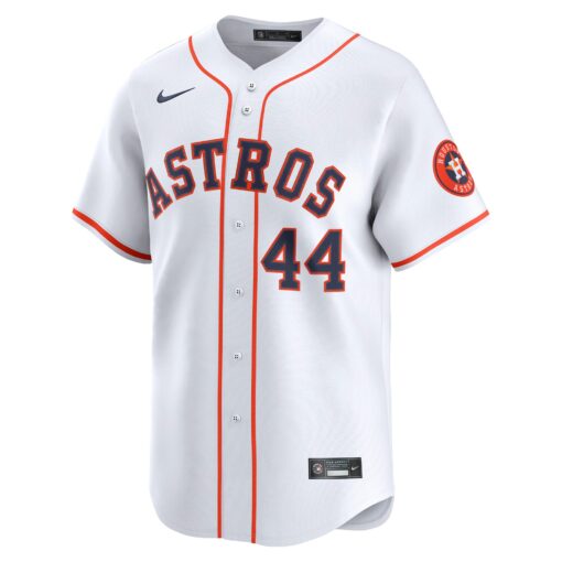 Men's Houston Astros Yordan Alvarez White Home Limited Player Jersey - Image 2