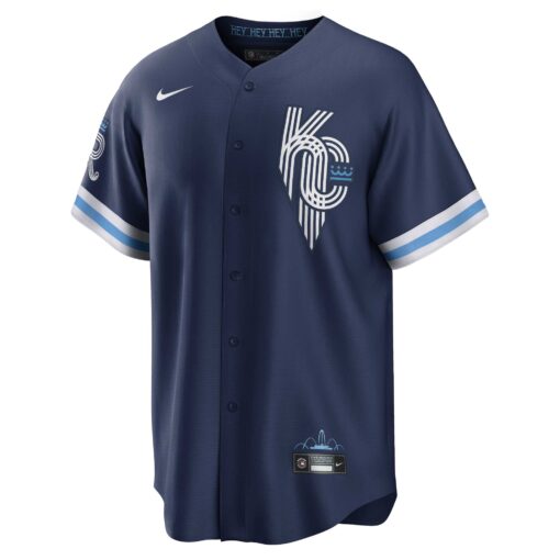 Men's Kansas City Royals Bo Jackson Navy City Connect Player Jersey - Image 2