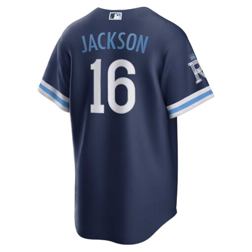 Men's Kansas City Royals Bo Jackson Navy City Connect Player Jersey - Image 3