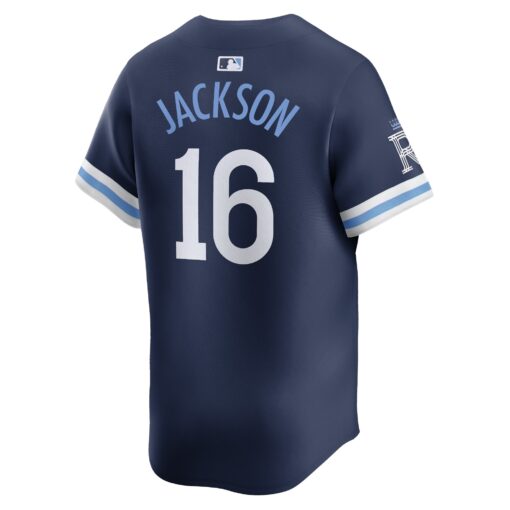 Men's Kansas City Royals Bo Jackson Navy City Connect Retired Player Jersey - Image 3