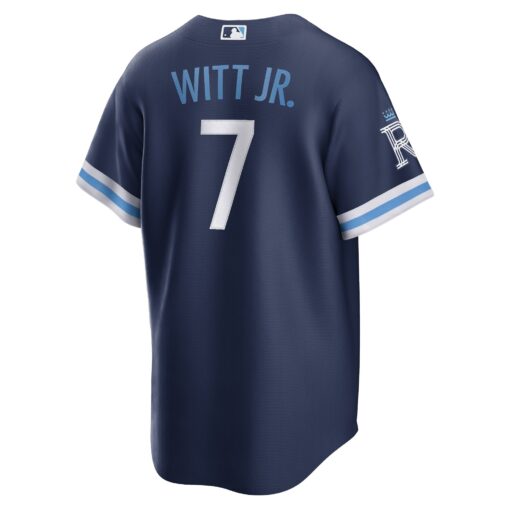 Men's Kansas City Royals Bobby Witt Jr. Navy City Connect Player Jersey - Image 3