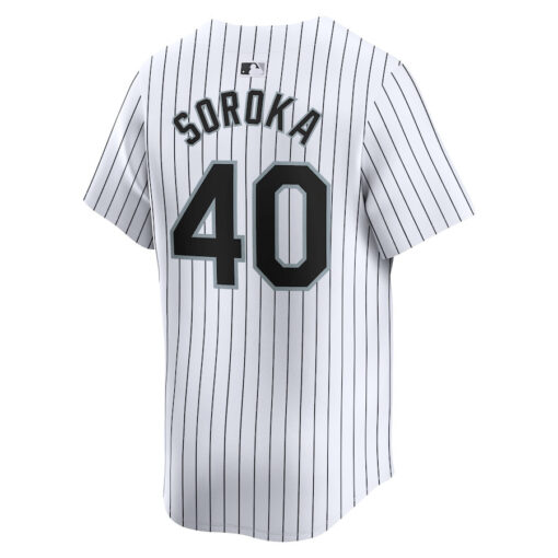 Michael Soroka 40 Chicago White Sox Home Limited Men Jersey - White - Image 3