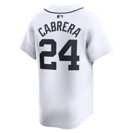 Miguel Cabrera 24 Detroit Tigers Home Limited Player Men Jersey - White - Image 3