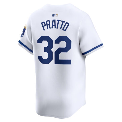 Nick Pratto 32 Kansas City Royals Home Limited Player Men Jersey - White - Image 3