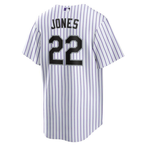 Nolan Jones 22 Colorado Rockies Home Men Jersey - White - Image 3