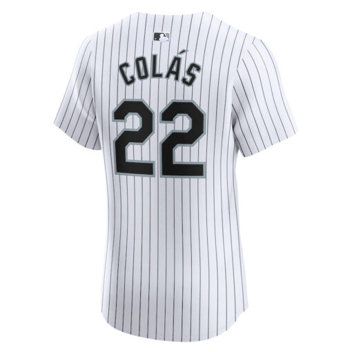 Oscar Colas 22 Chicago White Sox Home Elite Player Men Jersey - White - Image 3