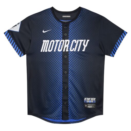 Preschool Detroit Tigers Javier Baez Navy 2024 City Connect Limited Jersey - Image 2