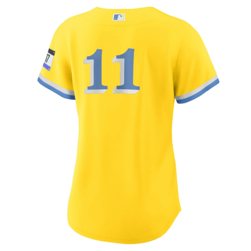 Rafael Devers 11 Boston Red Sox Women's City Connect Jersey - Gold - Image 3