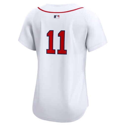 Rafael Devers 11 Boston Red Sox Women's Home Limited Player Jersey - White - Image 3