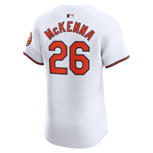 Ryan McKenna 26 Baltimore Orioles Home Elite Player Men Jersey - White - Image 3