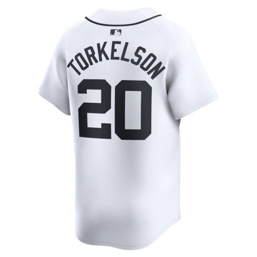 Spencer Torkelson 20 Detroit Tigers Home Limited Player YOUTH Jersey - White - Image 3