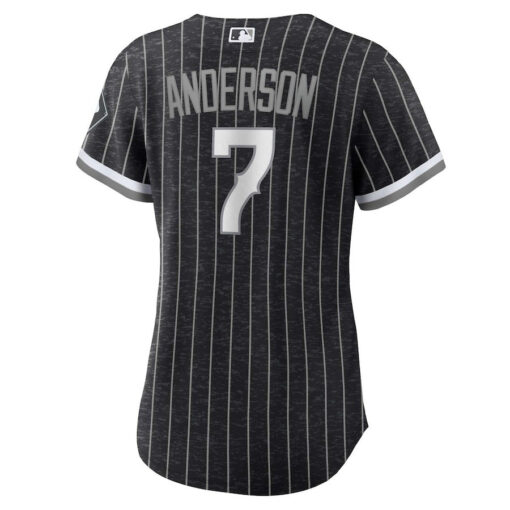 Tim Anderson 7 Chicago White Sox Women's City Connect Player Jersey - Black - Image 3