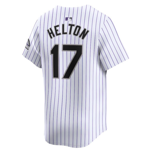 Todd Helton 17 Colorado Rockies Home Limited Player Men Jersey - White - Image 3