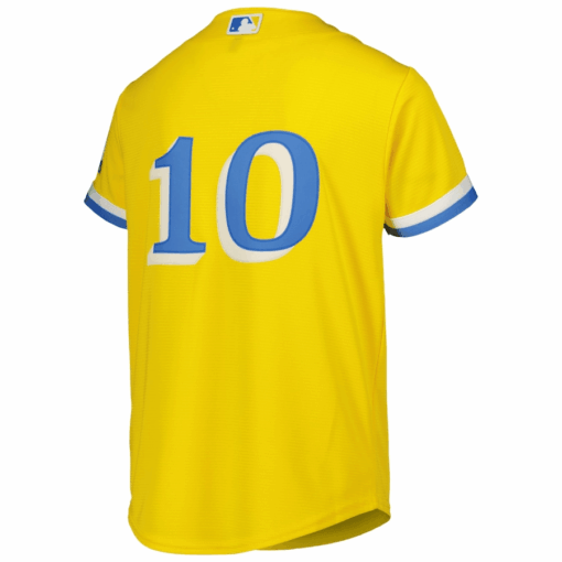 Trevor Story 10 Boston Red Sox Youth City Connect Jersey - Gold - Image 3
