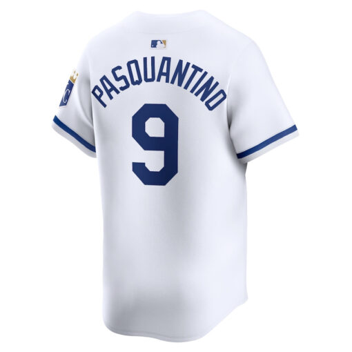 Vinnie Pasquantino 9 Kansas City Royals Home Limited Player Men Jersey - White - Image 3