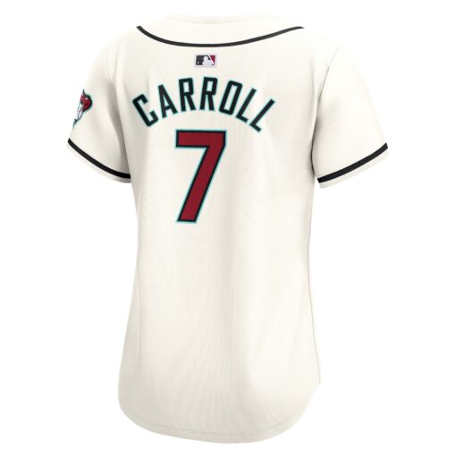 Women's Arizona Diamondbacks Corbin Carroll White Home Limited Player Jersey - Image 3