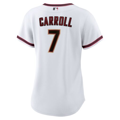 Women's Arizona Diamondbacks Corbin Carroll White Home Player Jersey - Image 3