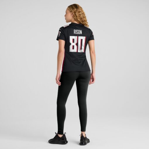 Women's Atlanta Falcons Andre Rison Black Game Retired Player Jersey - Image 5