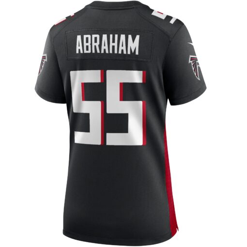 Women's Atlanta Falcons John Abraham Black Game Retired Player Jersey - Image 3