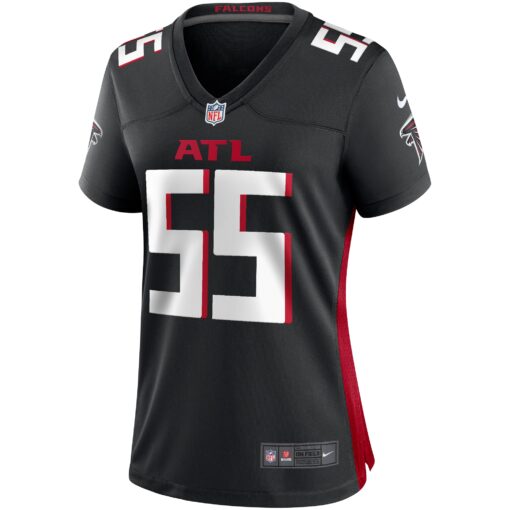 Women's Atlanta Falcons John Abraham Black Game Retired Player Jersey - Image 2