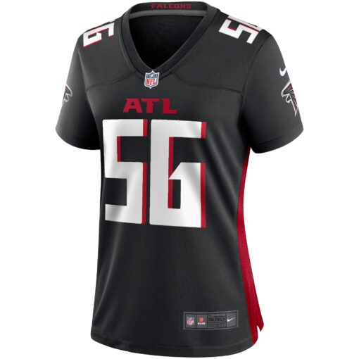 Women's Atlanta Falcons Keith Brooking Black Game Retired Player Jersey - Image 2