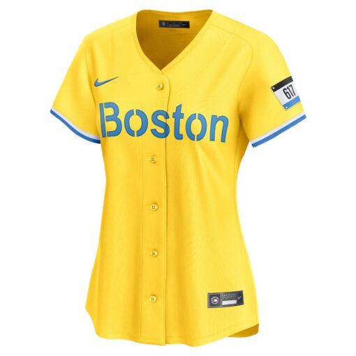 Women's Boston Red Sox David Ortiz Gold City Connect Retired Player Jersey - Image 2